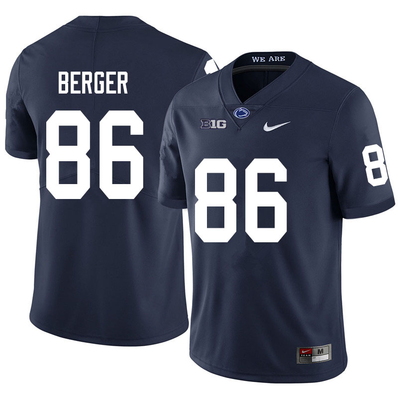 NCAA Nike Men's Penn State Nittany Lions Alec Berger #86 College Football Authentic Navy Stitched Jersey KSB8198ZF